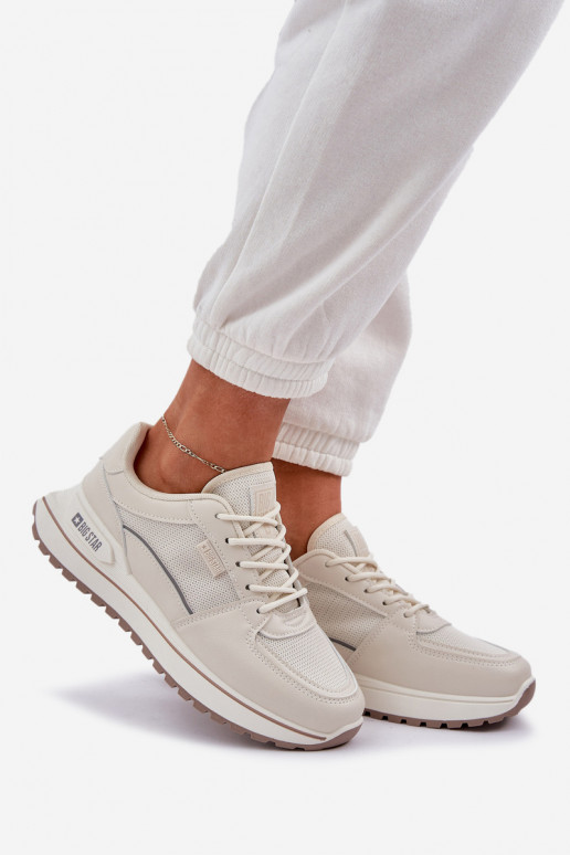 À modalo de tênis Feminino Big Star NN274A088 cor de marfim