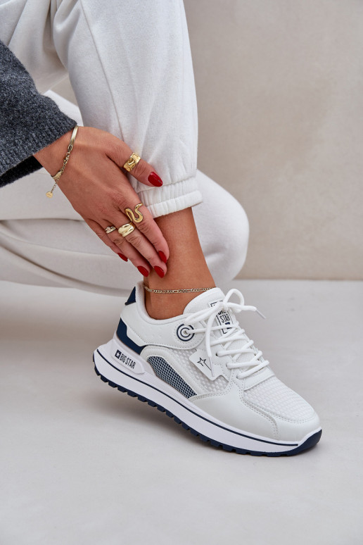 tênis À modalo de tênis Feminino Big Star NN274A103 HI-POLY SYSTEM Branco-azul escuro tênis À modalo de tênis Feminino Big Star NN274A103 HI-POLY SYSTEM Branco-azul escuro