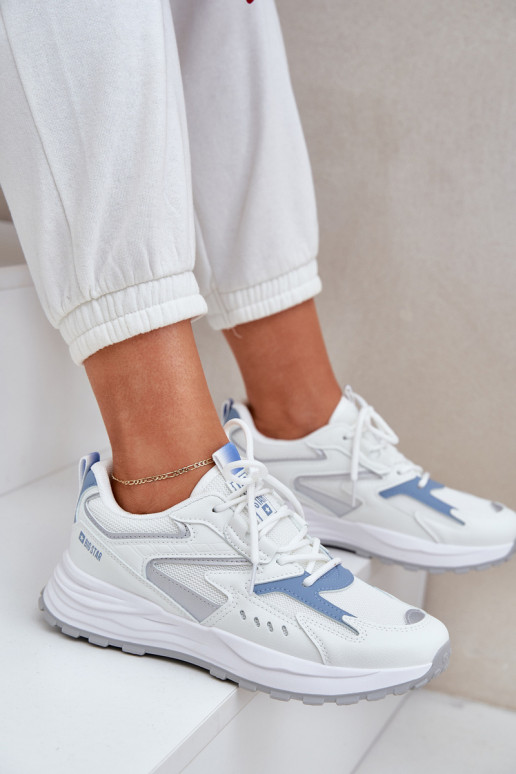 tênis Feminino Big Star NN274A094 HI-POLY SYSTEM Branco-cor azul tênis Feminino Big Star NN274A094 HI-POLY SYSTEM Branco-cor azul