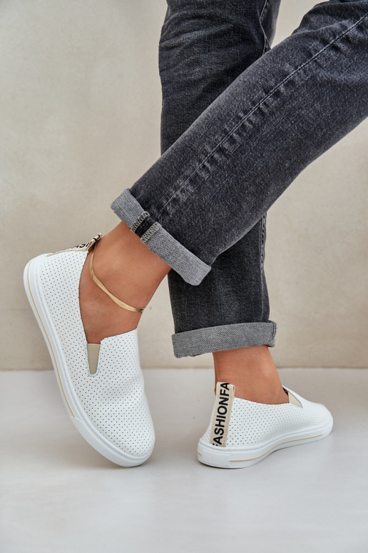 Um modelo atraente Eko Pele Feminino Tênis sapatos casuais com uma nota cor de marfim Zalinne Um modelo atraente Eko Pele Feminino Tênis sapatos casuais com uma nota cor de marfim Zalinne