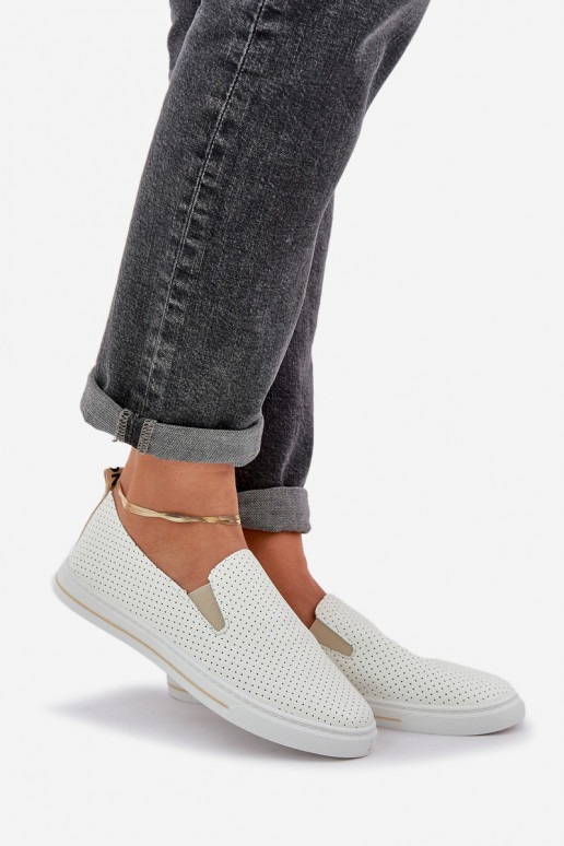 Um modelo atraente Eko Pele Feminino Tênis sapatos casuais com uma nota cor de marfim Zalinne Um modelo atraente Eko Pele Feminino Tênis sapatos casuais com uma nota cor de marfim Zalinne