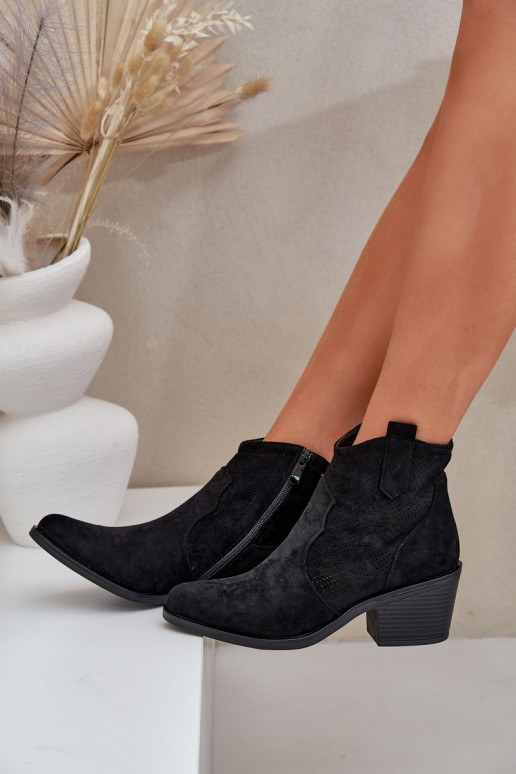 botas estilo coParaboy Casal o castelo Eko Camurça a céu aberto S.Barski HY51-061 cor preta