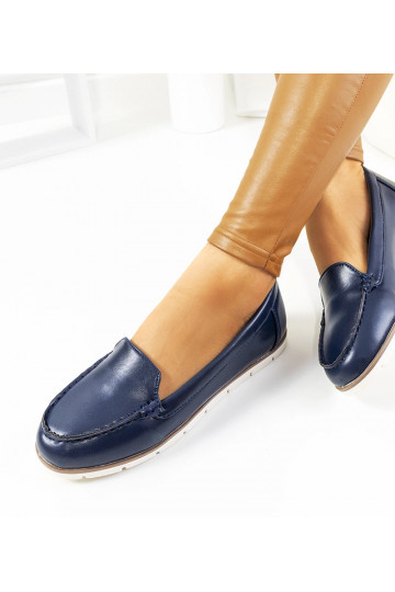 Mocassim feminino azul...