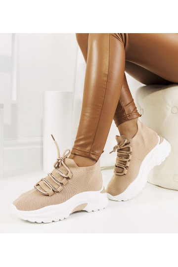 Tênis feminino Barraza bege 2