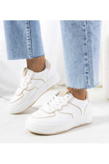 Tênis feminino branco e... 2