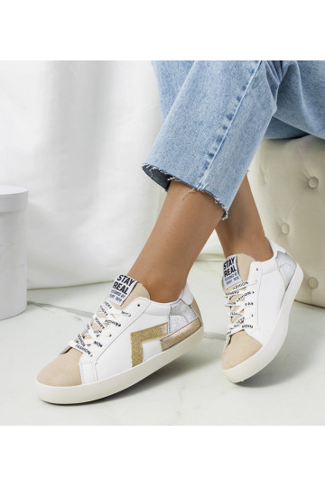 Tênis Amaal branco brilhante 2