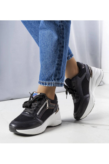 Tênis plataforma preto Stacey