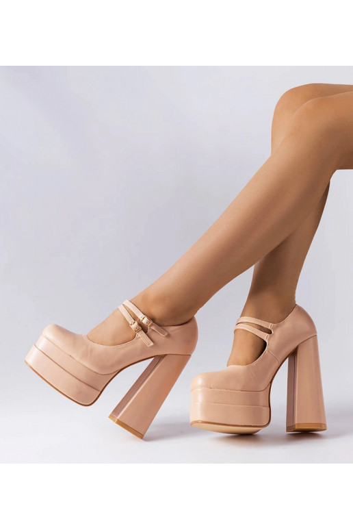 Sapatos de salto alto bege Chouinard