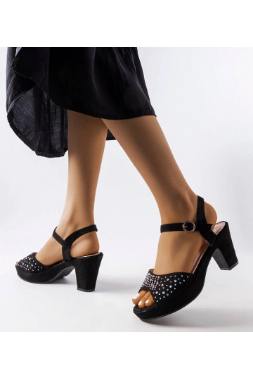 Sandálias de Salto Preto...