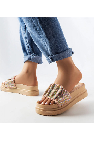 Mule plataforma rosa com...