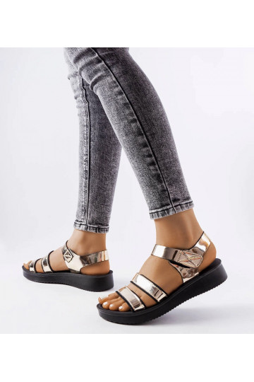 Sandálias Brices Gold Patent 2