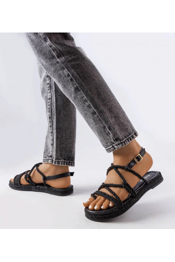 Sandálias pretas Burwell Woven