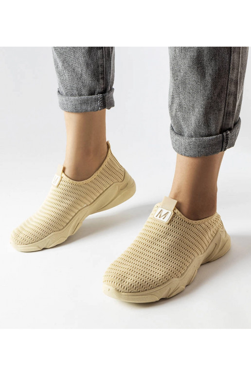 Tênis Azalee Bege Feminino Slip-On