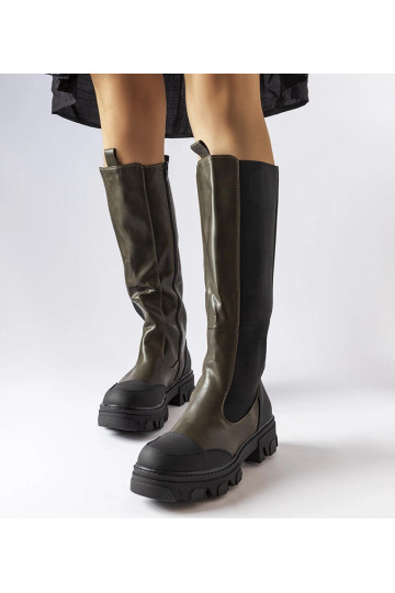 Botas altas verdes Pasquale