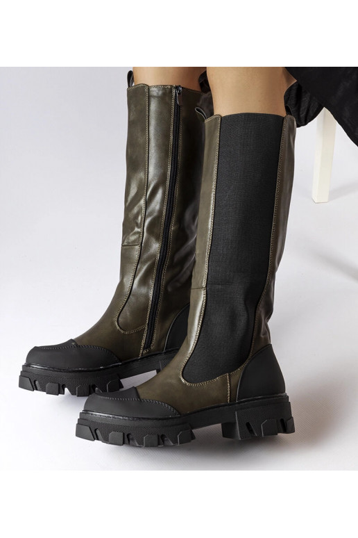 Botas altas verdes Pasquale
