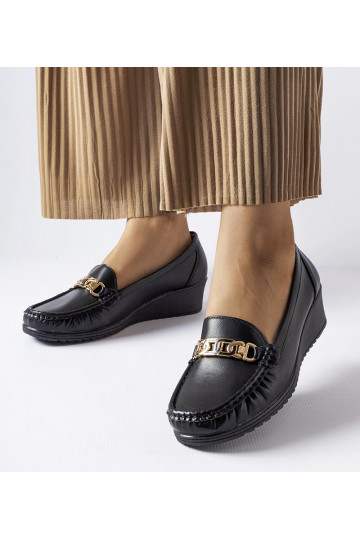 Mocassim Lerino preto com...