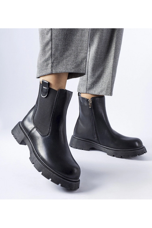 Botins clássicos pretos Giacinta