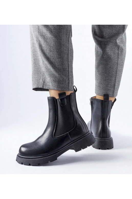 Botins clássicos pretos Giacinta
