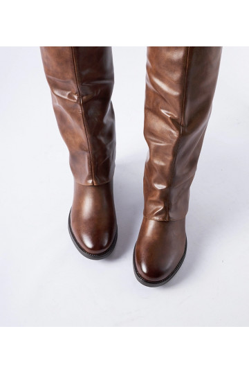 Botas quentes marrons com... 2