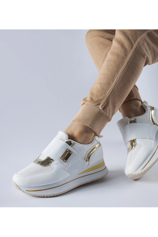 Tênis plataforma slip-on branco Sages