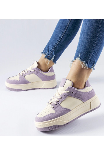 Tênis plataforma roxo crim