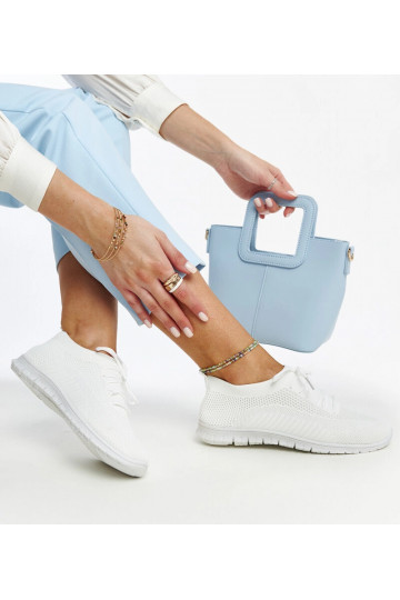 Tênis Zahira tecido branco 2