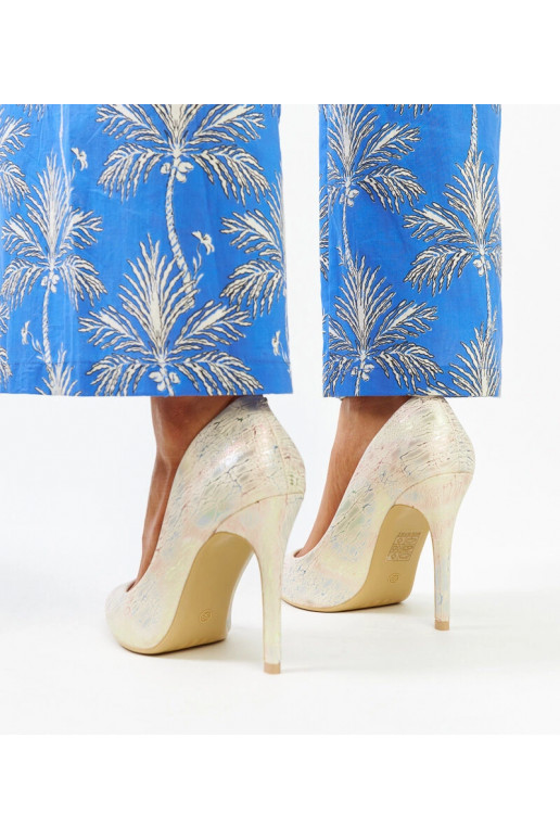 Serranillos Gold Metallic Couro...