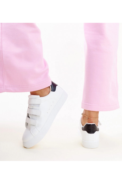 Tênis Samala velcro preto e branco