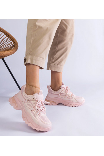 Tênis esportivo rosa com... 2