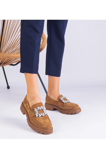 Mocassins femininos marrons... 2