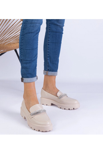 Mocassim feminino bege... 2