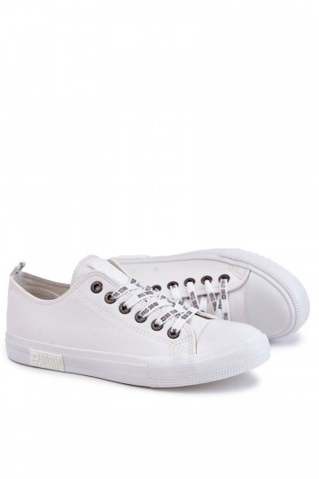 Tênis masculinos de couro Big Star KK174052 brancos 2