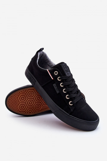 Baixo para homens  sapatos casuais Big Star KK174002 cor preta 2