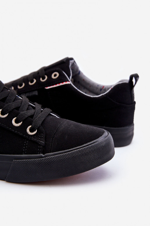 Baixo para homens  sapatos casuais Big Star KK174002 cor preta