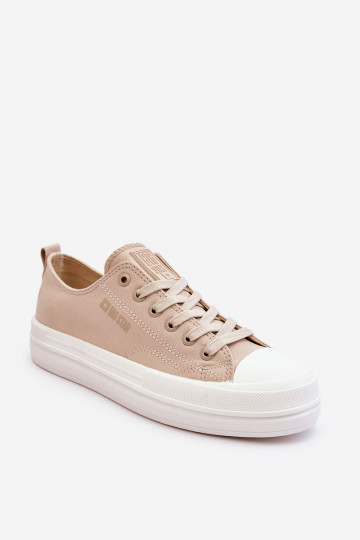Tênis baixos com cadarços Big Star LL274969 cor areia 2