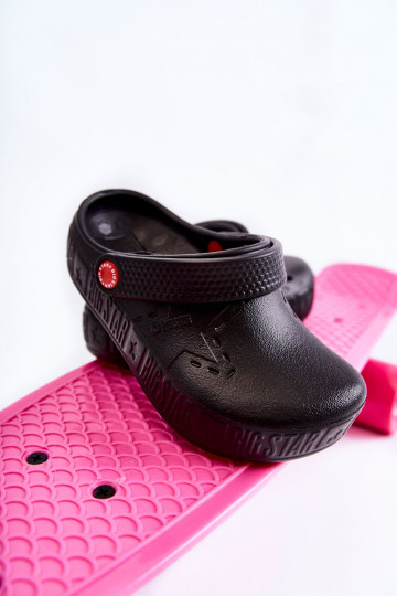 Infantil Chinelos leves Crocodilos Big Star II375001 cor preta 2