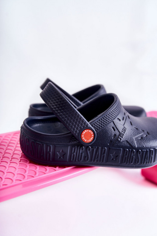 Infantil Chinelos leves Crocodilos Big Star II375002 azul escuro Infantil Chinelos leves Crocodilos Big Star II375002 azul escuro