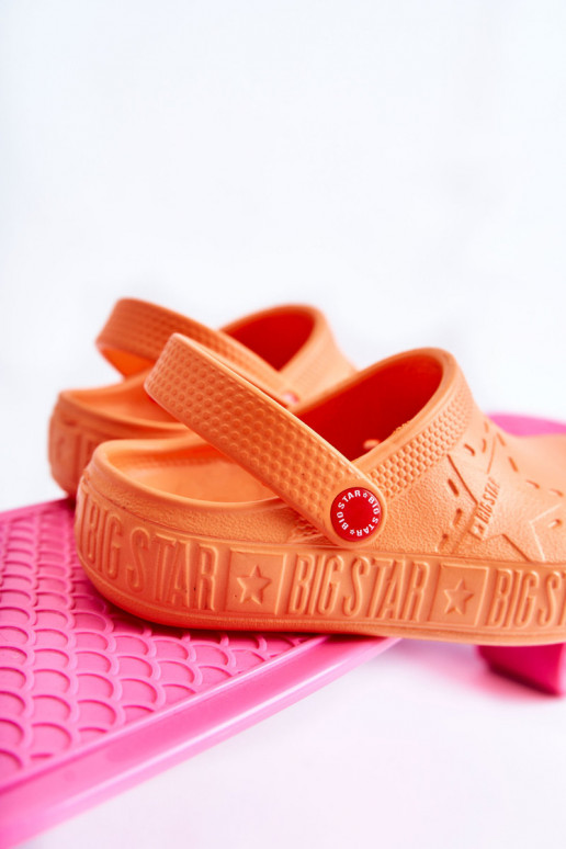 Infantil Chinelos leves Crocodilos Big Star II375008 cor laranja Infantil Chinelos leves Crocodilos Big Star II375008 cor laranja