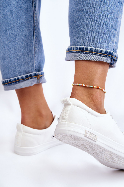 Feminino Suavemente tênis de sola plana Big Star LL274058 cor branca Feminino Suavemente tênis de sola plana Big Star LL274058 cor branca