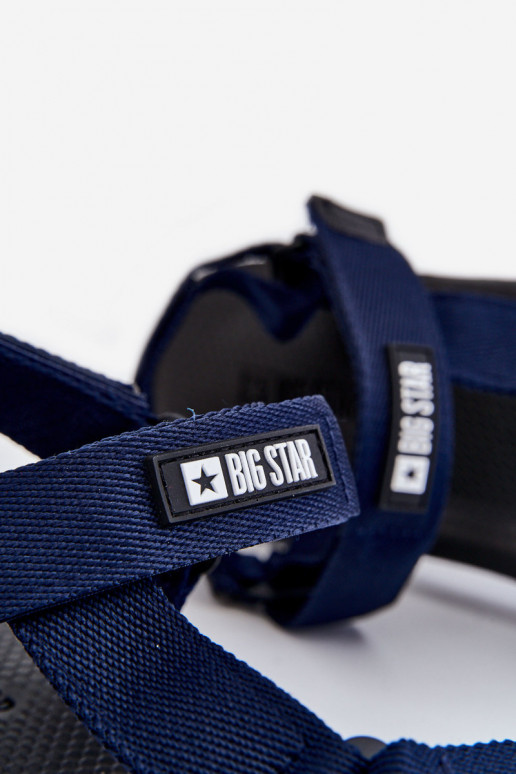 Tem que sercho sandálias com fixadores adesivos Big Star DD174718 azul escuro Tem que sercho sandálias com fixadores adesivos Big Star DD174718 azul escuro