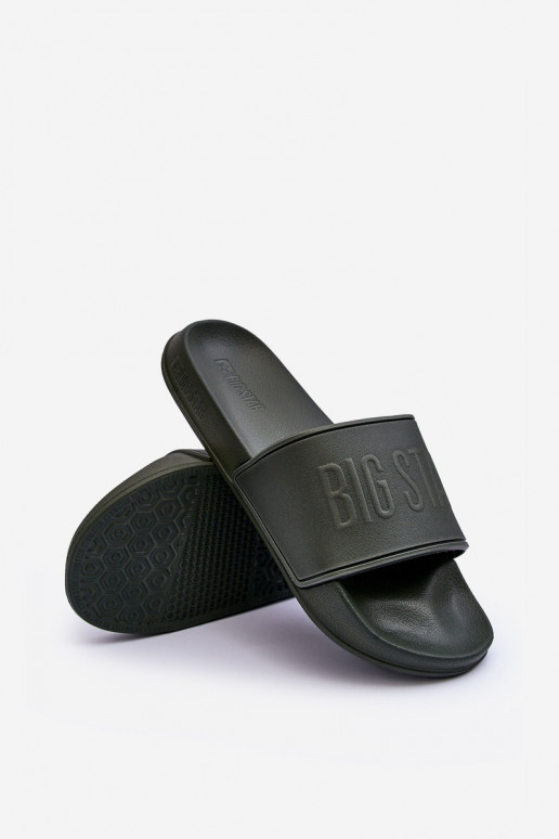 Chinelos de espuma leves Tem que sercho Big Star MM174324 cor cáqui