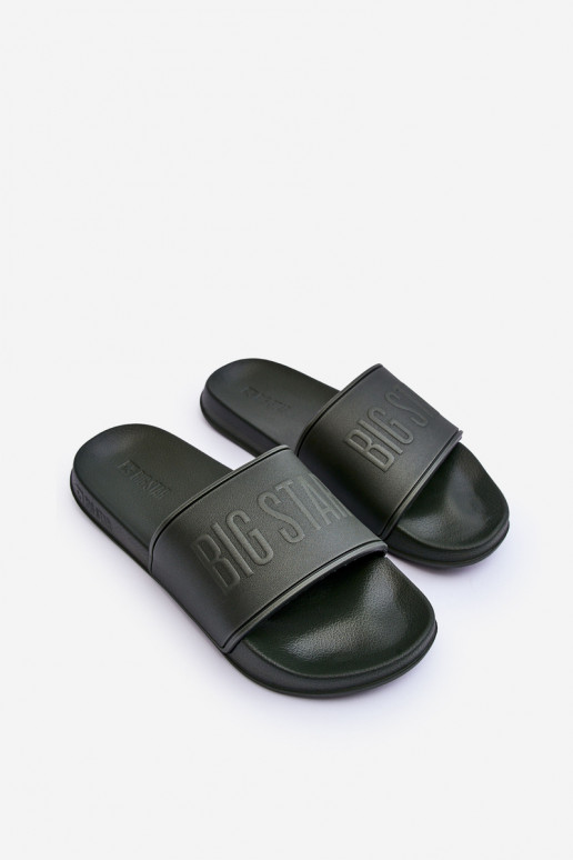 Chinelos de espuma leves Tem que sercho Big Star MM174324 cor cáqui