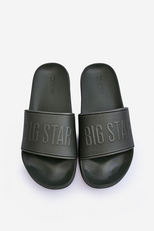 Chinelos de espuma leves Tem que sercho Big Star MM174324 cor cáqui