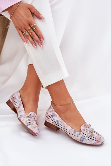 Bailarinas a céu aberto com fitas com flores de camurça ecológicaoParae Cores diferentes Amepitrea