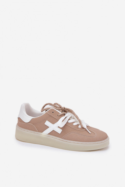 Baixo tênis Feminino bege Zelevelis