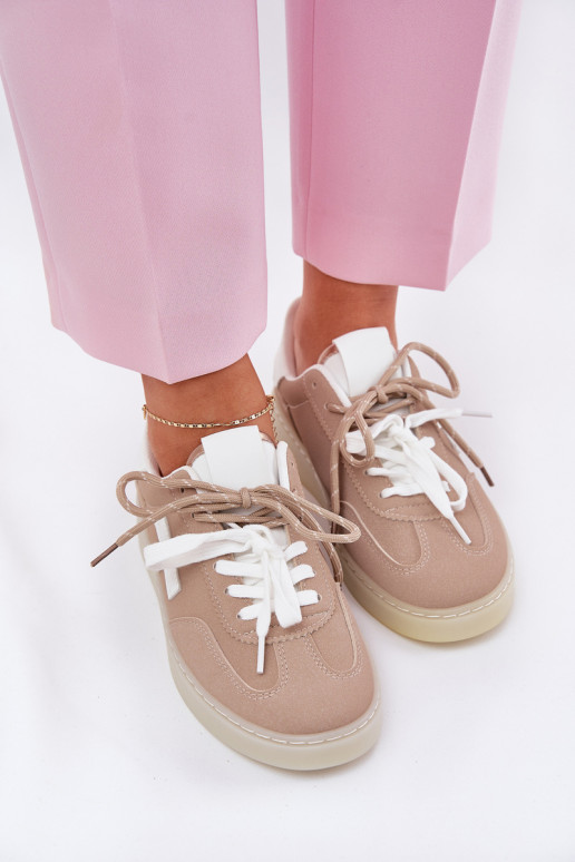 Baixo tênis Feminino bege Zelevelis