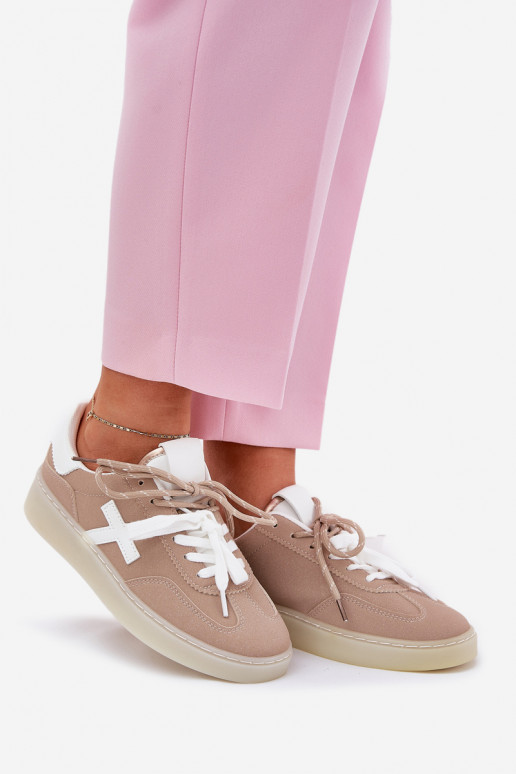 Baixo tênis Feminino bege Zelevelis