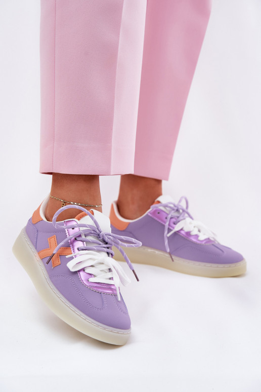 Baixo tênis Feminino Cor violeta Zelevelis