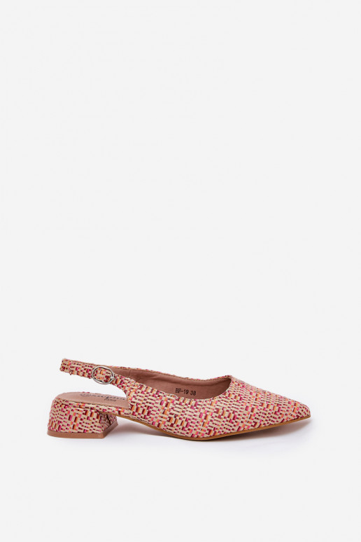 sandálias estampadas Feminino Habilitado Sutilm Obcasie Cores diferentes Jorela