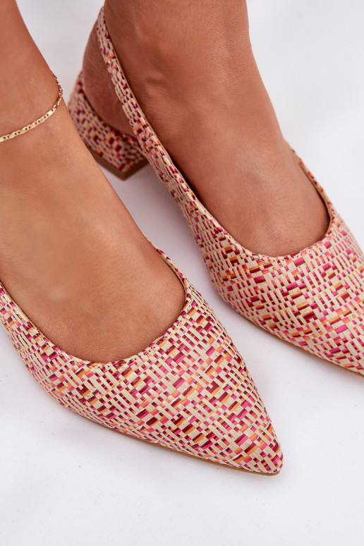 sandálias estampadas Feminino Habilitado Sutilm Obcasie Cores diferentes Jorela